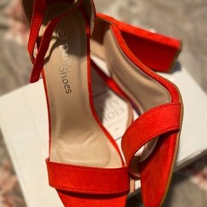 Red Sandals with heel